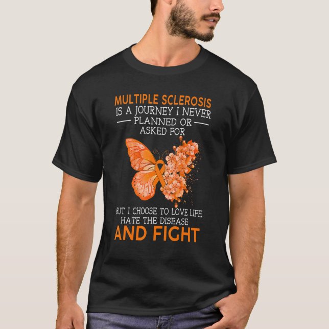Många Sclerosis är en resa som jag aldrig har plan T Shirt (Framsida)