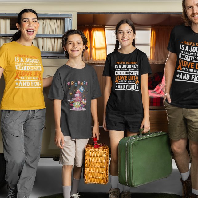 Många Sclerosis är en resa T Shirt (Multiple Sclerosis is a Journey T-Shirt)