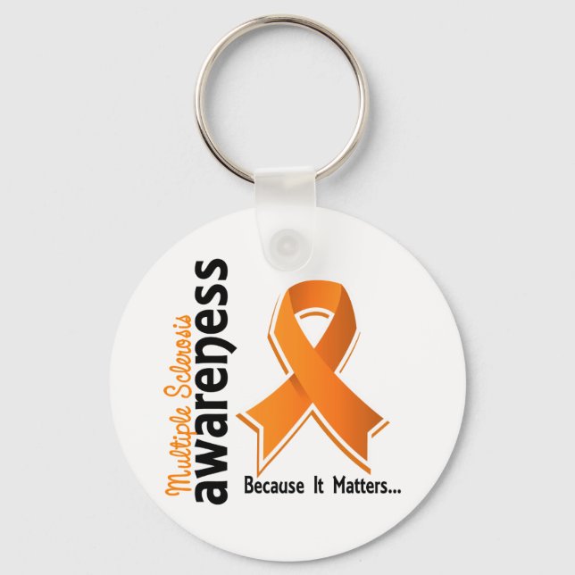 Många Sclerosis Awareness 5 Nyckelring (Framsida)