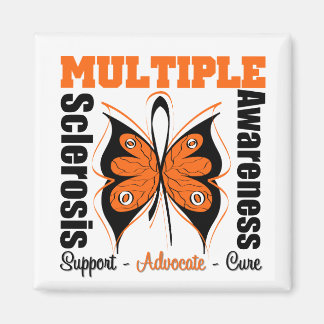 Många Sclerosis Awareness Butterfly Magnet