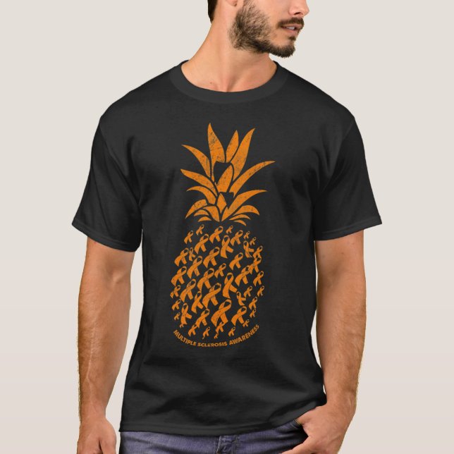 Många Sclerosis Awareness Costume Ribbon T Shirt (Framsida)