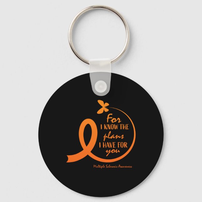 Många Sclerosis Awareness Gift Christian Bible Nyckelring (Framsida)
