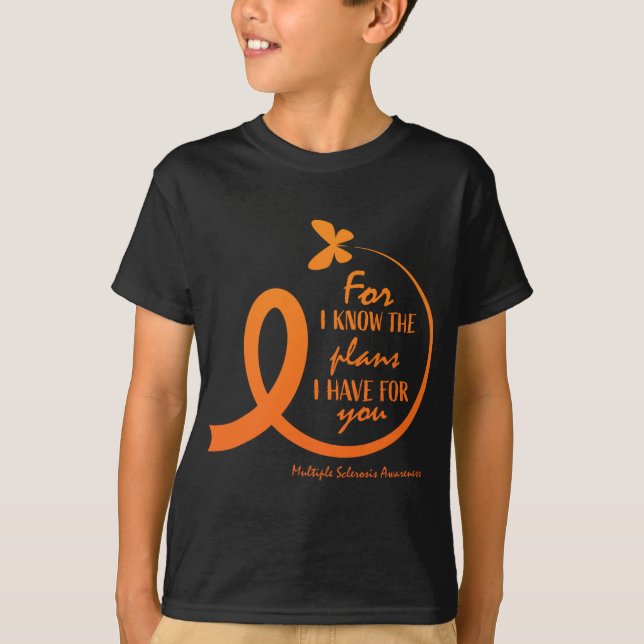Många Sclerosis Awareness Gift Christian Bible T Shirt (Framsida)