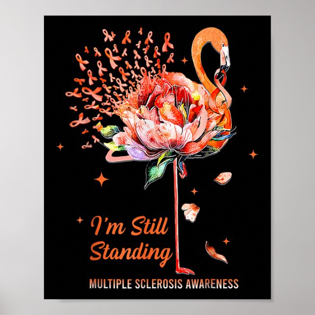 Många Sclerosis Awareness, jag står fortfarande fa Poster (Framsidan)