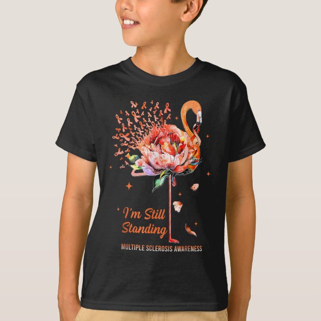 Många Sclerosis Awareness, jag står fortfarande fa T Shirt (Framsida)