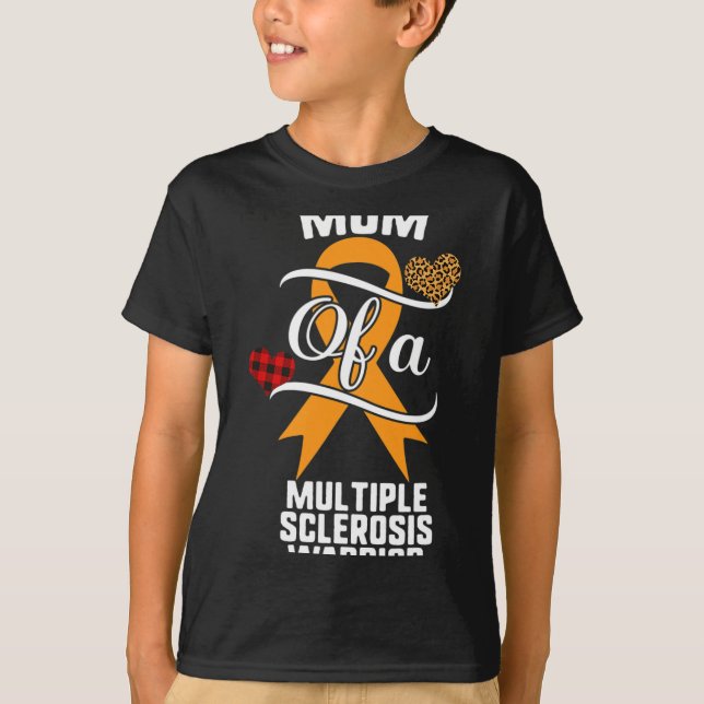 Många Sclerosis Awareness Leopard Buffalo Play T Shirt (Framsida)