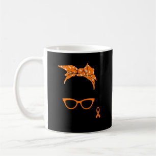 Många Sclerosis Awareness Messy Bun Warrior Kaffemugg