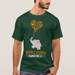 Många Sclerosis Awareness, Month Elephant but T Shirt