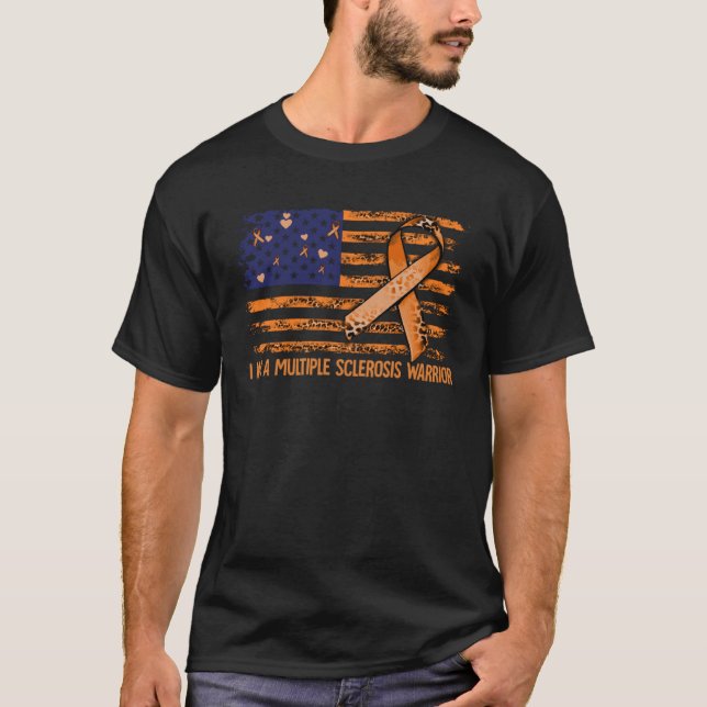 Många Sclerosis Awareness MS Många Sclerosis T Shirt (Framsida)