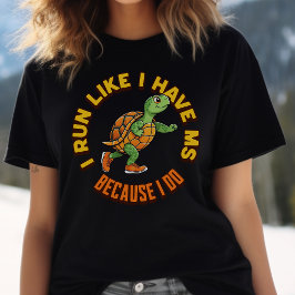 Många Sclerosis Awareness, MS warrio, springer m T Shirt