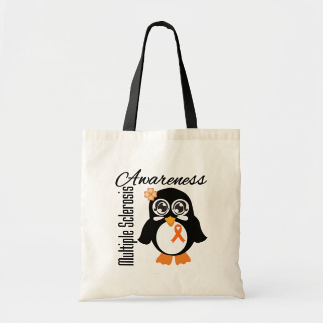 Många Sclerosis Awareness Penguin Tygkasse (Framsidan)