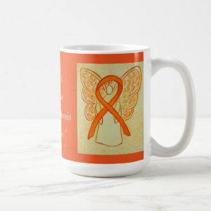 Många Sclerosis Awareness Ribbon Angel Mugg