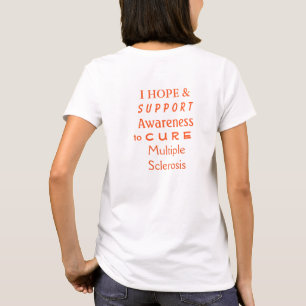 Många Sclerosis Awareness Ribbon Angel T Shirt