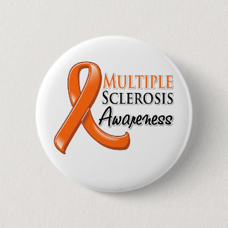 Många Sclerosis Awareness Ribbon Knapp