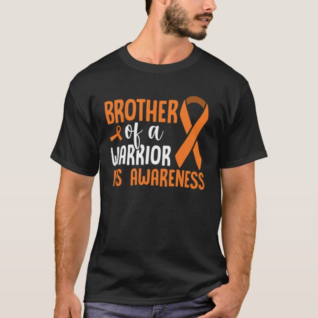 Många Sclerosis Awareness son of a Warrior MS W T Shirt (Framsida)