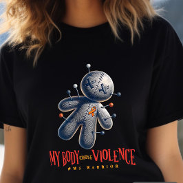 Många Sclerosis Awareness top, MS Warrior T. T Shirt