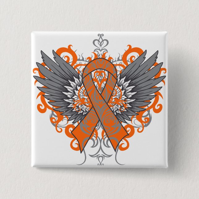 Många Sclerosis Awareness Vingar Knapp (Framsida)