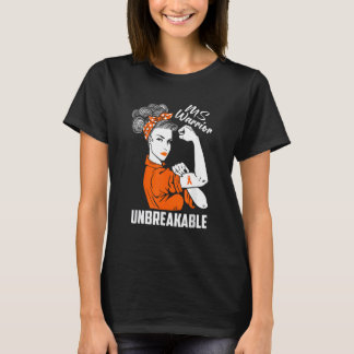 Många Sclerosis Awareness Warrior Unbryabl T Shirt