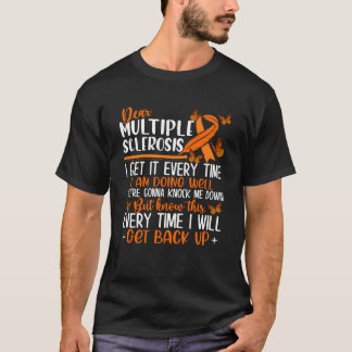 Många Sclerosis Butterfly Ribbon World MS Day T Shirt
