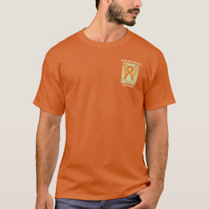 Många Sclerosis (MS) Anpassningsbar Orange Ribbon T-shirt