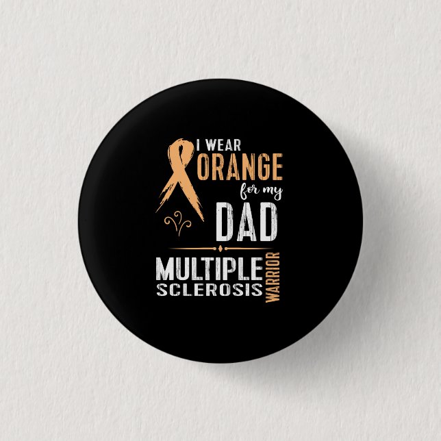 Många Sclerosis MS Awareness Shirt: Support My Knapp (Framsida)