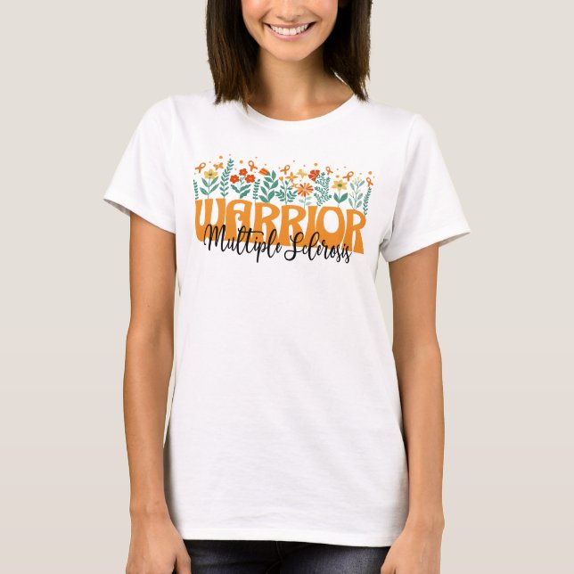 många sclerosis MS-medvetandegörare T Shirt (Framsida)