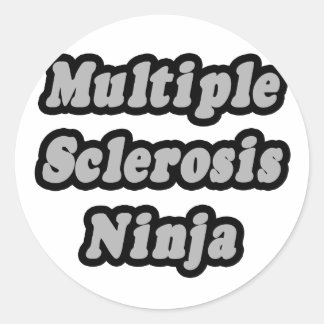 Många Sclerosis Ninja Runt Klistermärke