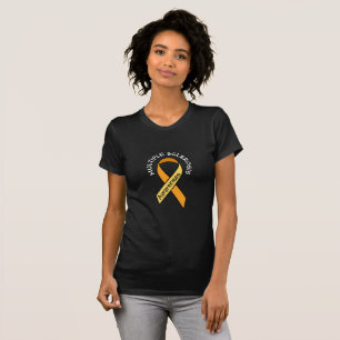 Många Sclerosis Orange Awareness Ribbon Shirt T