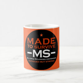 många sclerosis Survivor Support Awareness Kaffemugg