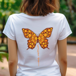 Många Sclerosis warrior shirt, orange ribbon T Shirt
