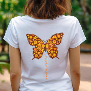 Många Sclerosis warrior shirt, orange ribbon T Shirt
