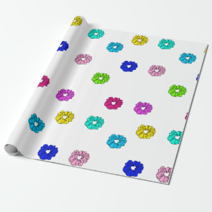 Många Scrunchies VSCO Girl Presentpapper