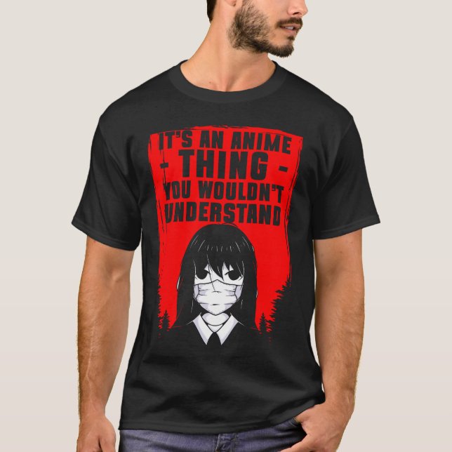 Manga Senpai Anime family T Shirt (Framsida)