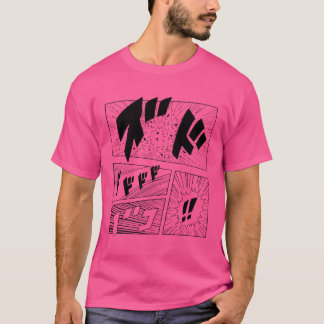 manga serie anime japansk minimalistisk vintage t shirt