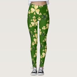 Många Shamrocks/ -Be iriska för en dag Leggings