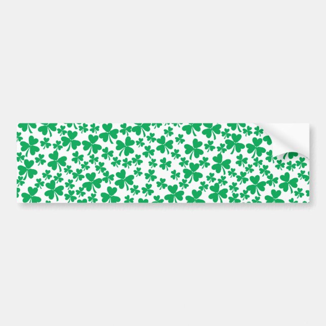 Många Shamrocks Bildekal (Framsidan)