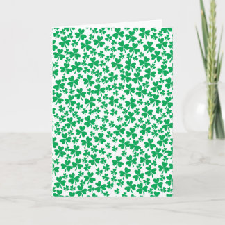 Många Shamrocks Kort
