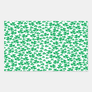 Många Shamrocks Rektangulärt Klistermärke