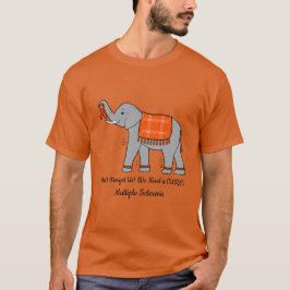Många skleros Elephant of Awareness and Hope T Shirt