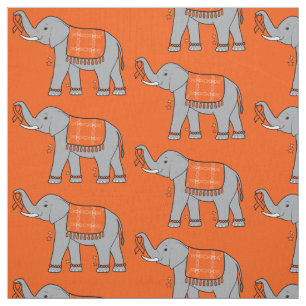 Många skleros Elephant of Awareness and Hope Tyg