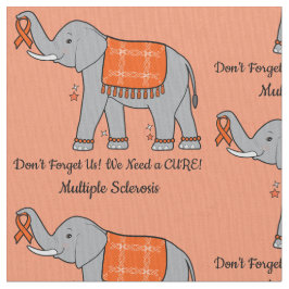 Många skleros Elephant of Awareness and Hope Tyg
