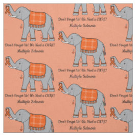 Många skleros Elephant of Awareness and Hope Tyg