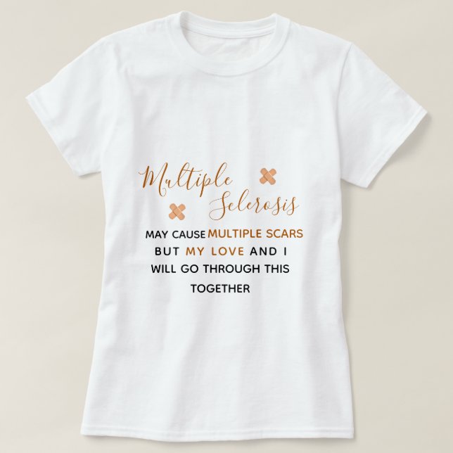 Många-skleros-medvetenhet - T-Shirt (Design framsida)