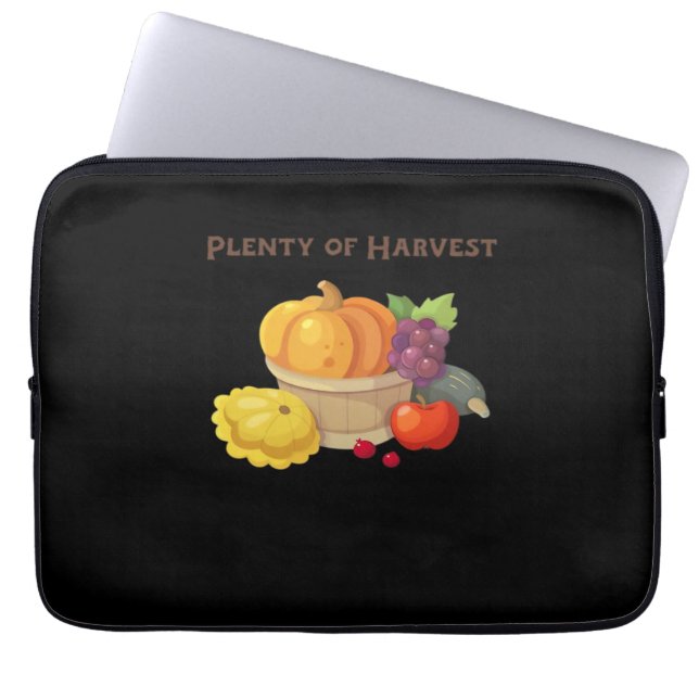 Många skördar - Hösten Basket om Producus Illus Laptop Fodral (Framsidan)
