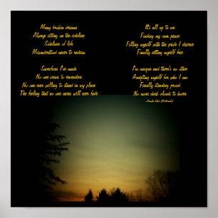 Många sönderslagna drömmar...Dikt/text Poster av m