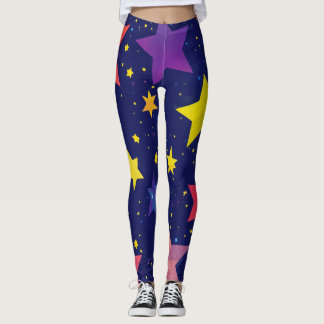 många stjärnor leggings