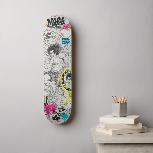 Manga Style Japanese Art for Skateboard & Stickers (Väggkonst)