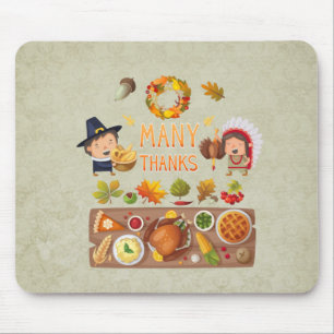 Många tack till Pilgrim och Native Thanksgiving Fe Musmatta