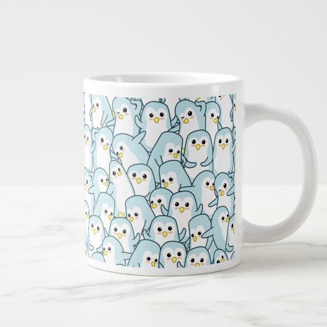 Många tecknad Penguins Jumbo Mugg (Höger)
