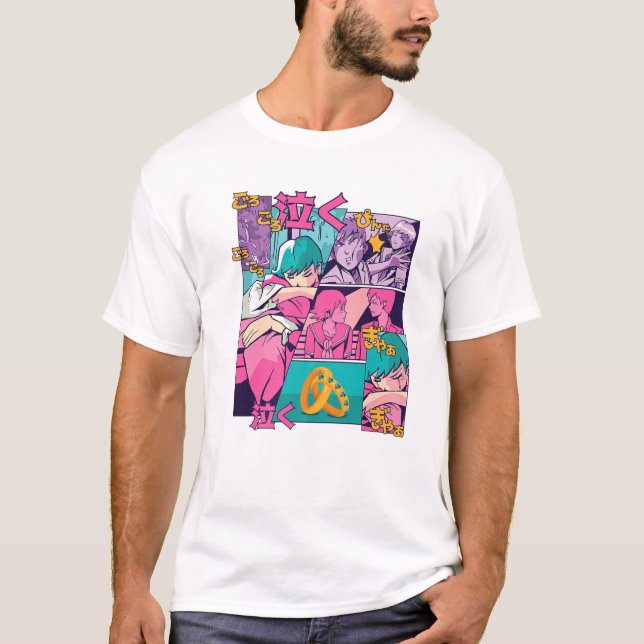 Manga Tecknader - Anime Älskare - Japansk estetik T Shirt (Framsida)